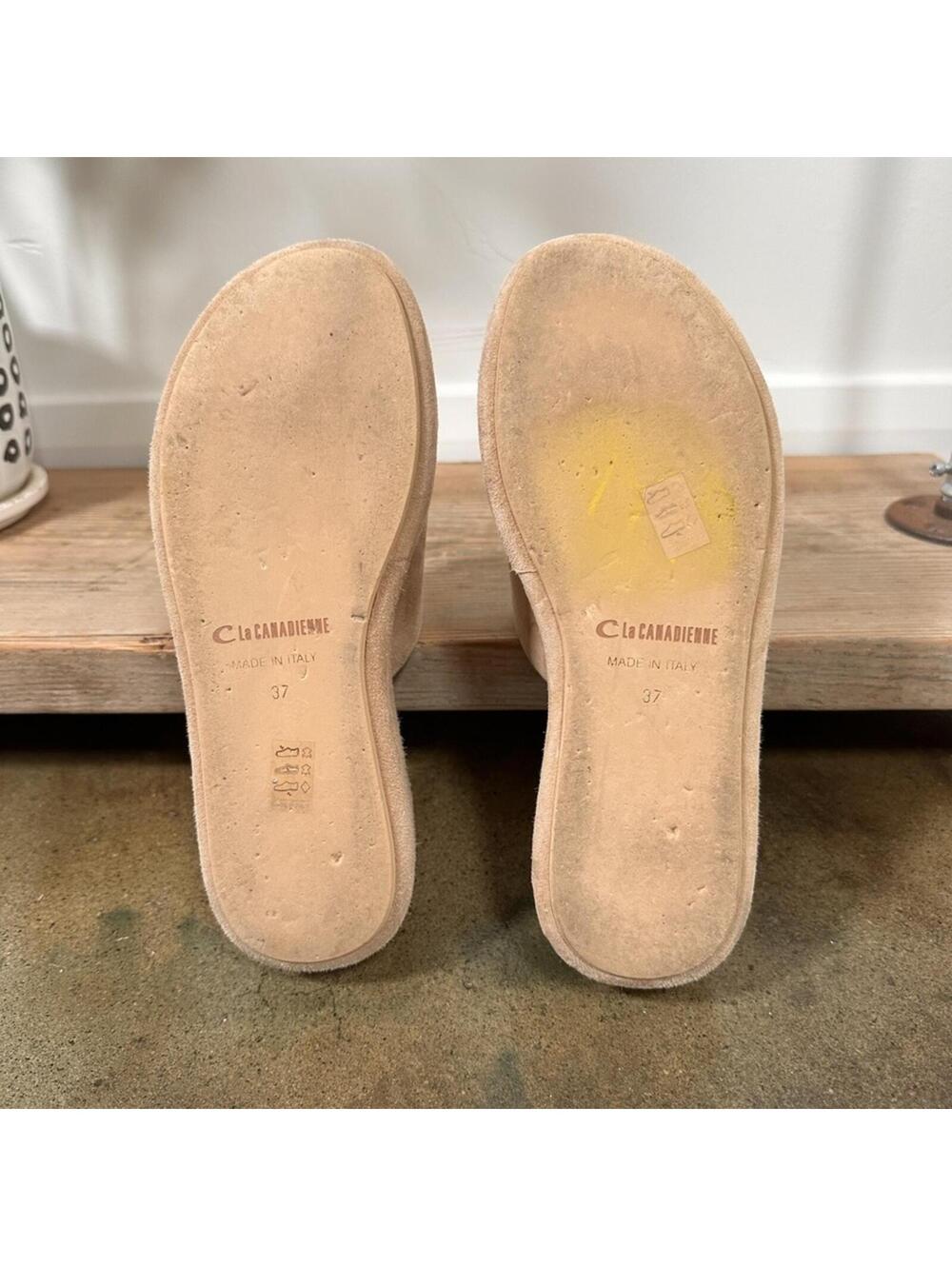 La Canadienne Kyrie Platform in Sand Size 37 - Picture 7 of 12